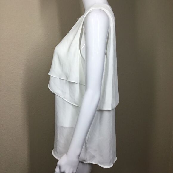 Michael Kors Tiered Sleeveless Blouse C6 - Picture 4 of 5